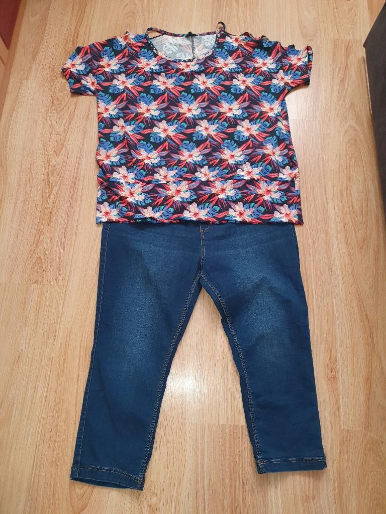 ZGAN. Pakket zomerkleding mt 52., Blauw, Ophalen of Verzenden, Zo goed als nieuw, MS Mode