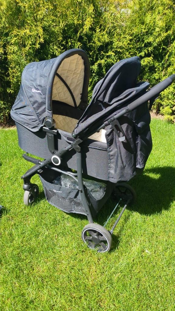 Babygo 3in1 Duowagen Set met Autostoeltje en Reiswieg, Zo goed als nieuw, Combiwagen, Duowagen, Ophalen
