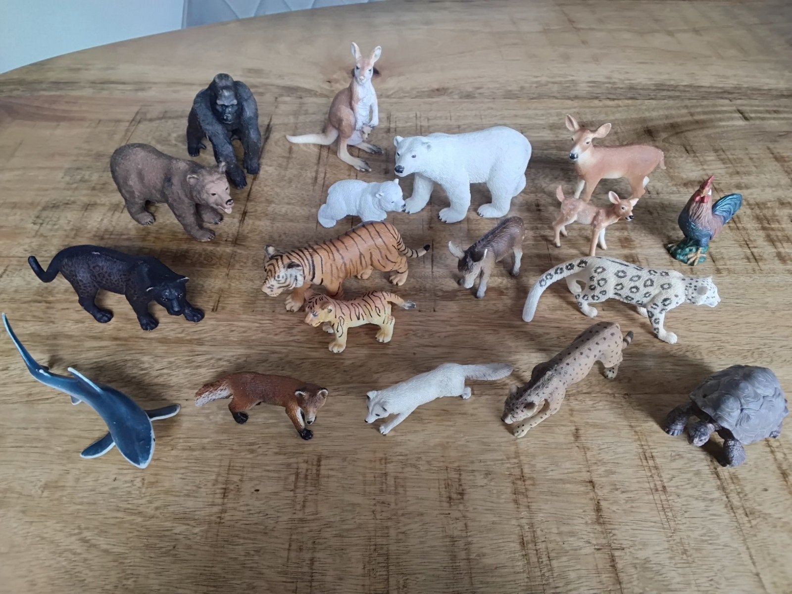 Schleich dierenverzameling, 18 stuks. Koopje., Ophalen of Verzenden, Zo goed als nieuw, Paard, Beeldje of Figuurtje