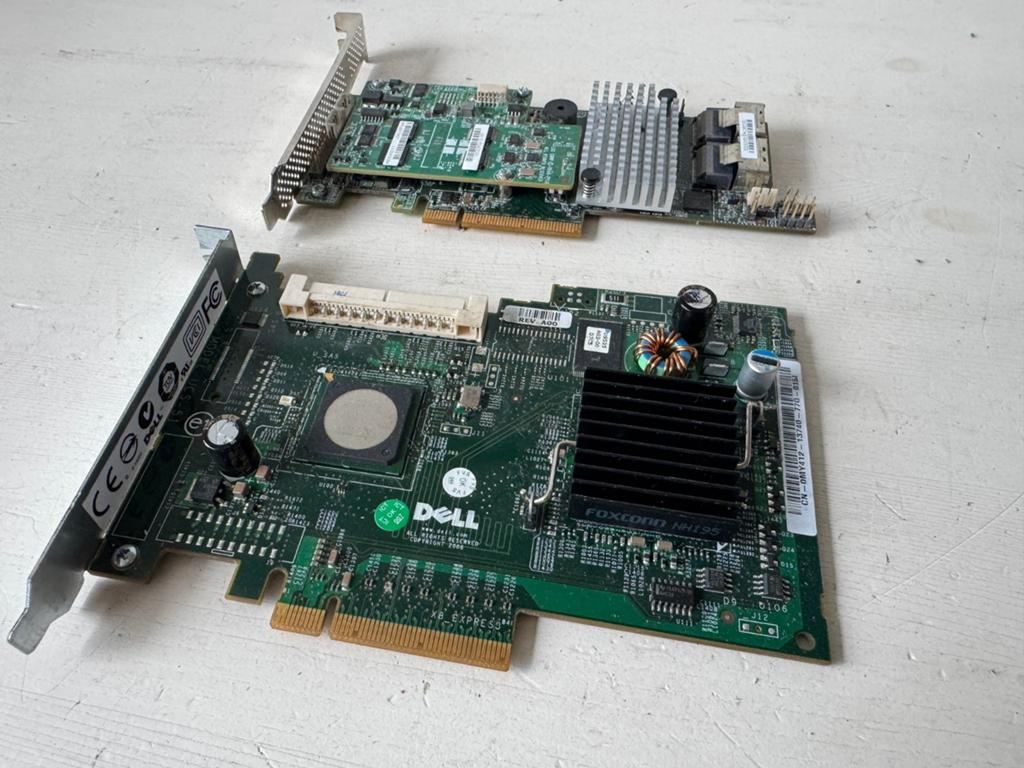 2 SAS Raid Controllers LSI en DELL, Ophalen of Verzenden, Gebruikt