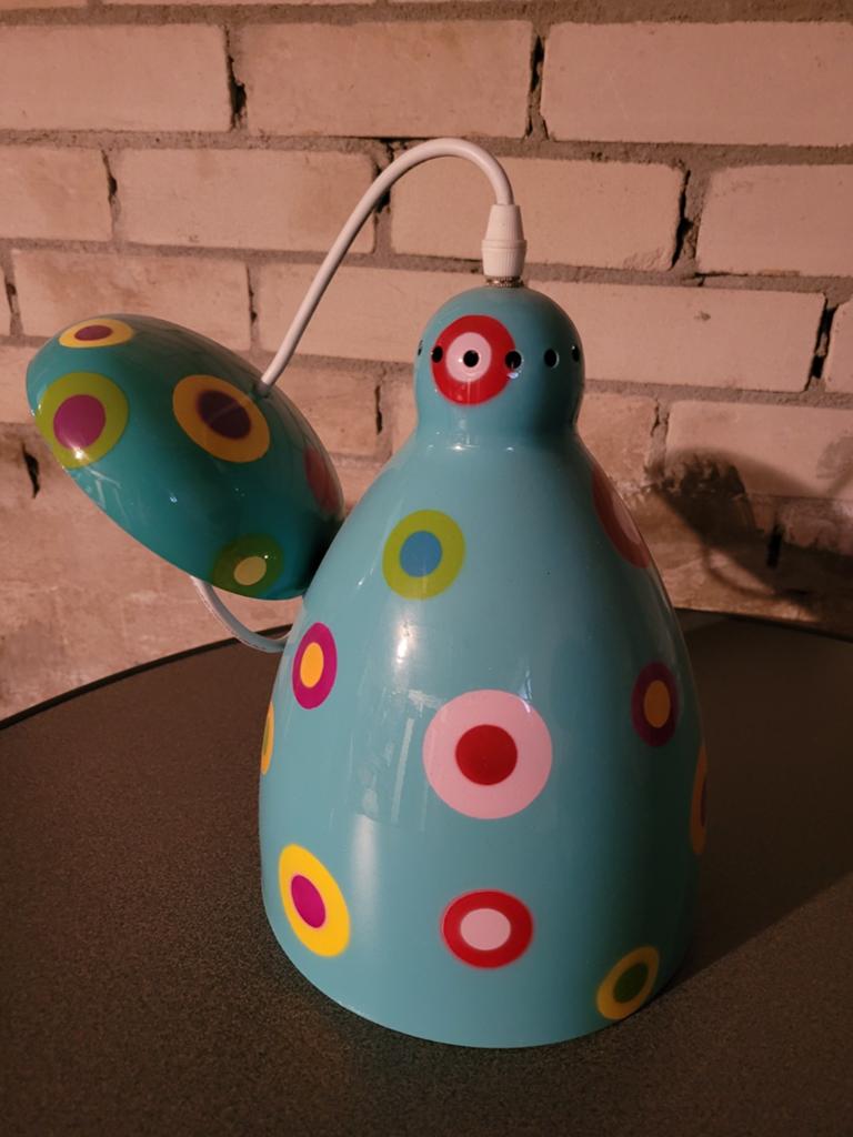 Gezellig Pylones lampje blauw kleurtjes, Ophalen of Verzenden, Gebruikt, Hippie, Minder dan 50 cm