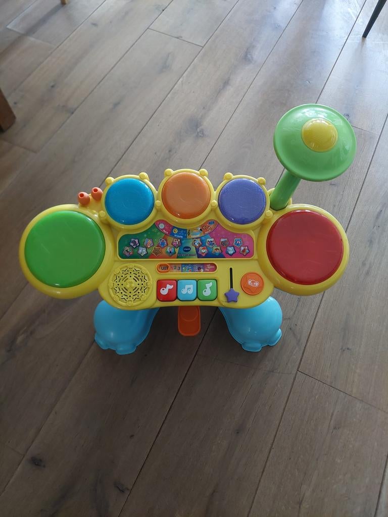 VTech baby drumstel met krukje, Kinderen en Baby's, Speelgoed | Overig, Ophalen