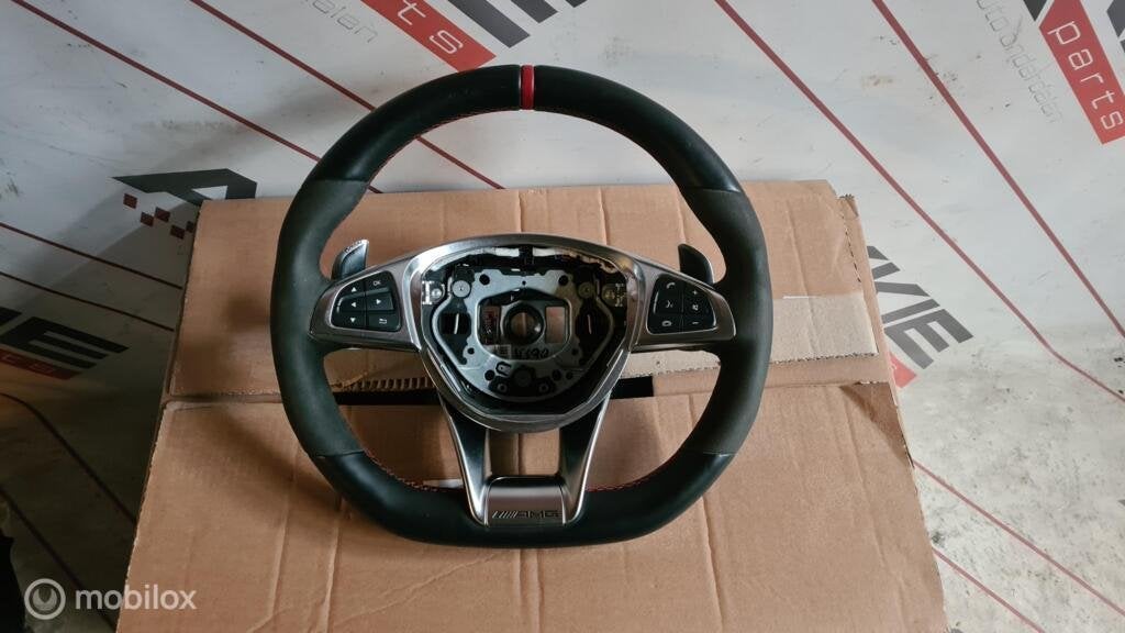 Mercedes AMG 45 A CLA GLA W176 W117 Stuurwiel rode stiksels, Gebruikt, Ophalen of Verzenden