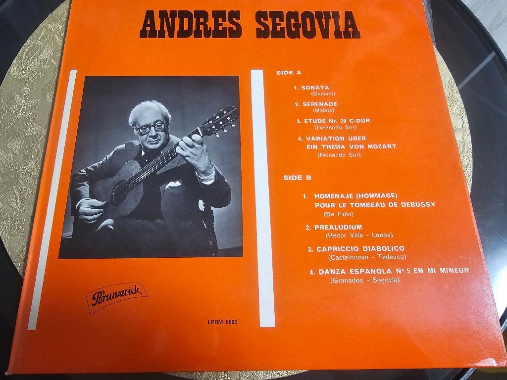 Andrés Segovia – Brunswick, Ophalen of Verzenden, Zo goed als nieuw, Overige formaten