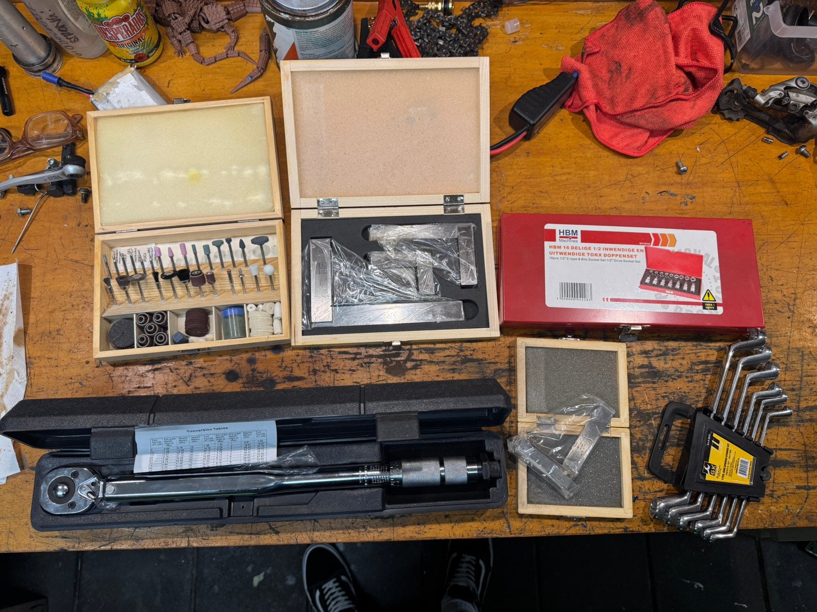 Partij gereedschap momentsleutel torx doppenset, Doe-het-zelf en Verbouw, Gereedschap | Handgereedschap, Ophalen of Verzenden