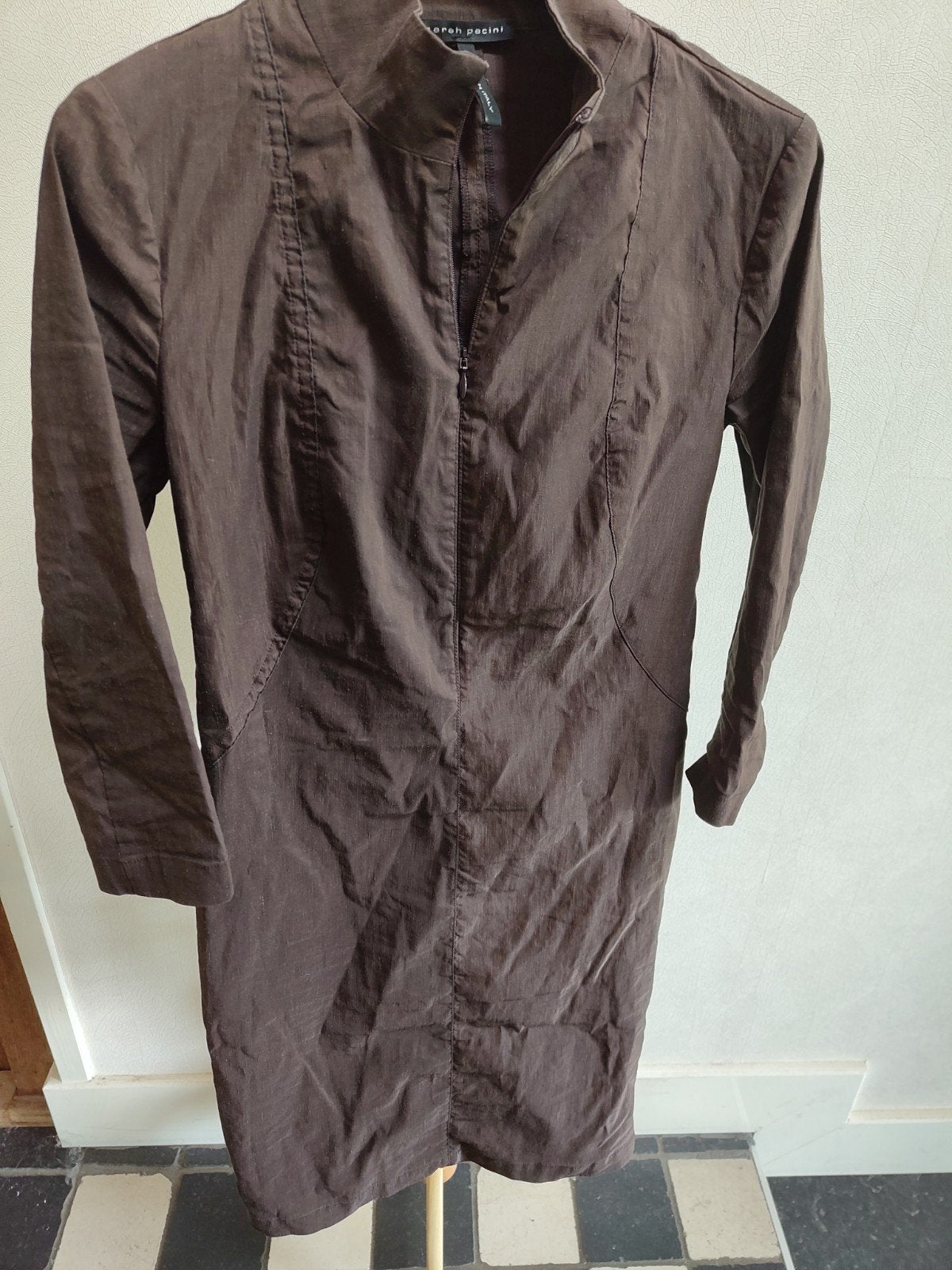 Sarah Pacini jurk/tuniek bruin maar 1 (XS), Bruin, Sarah Pacini, Nieuw, Ophalen of Verzenden