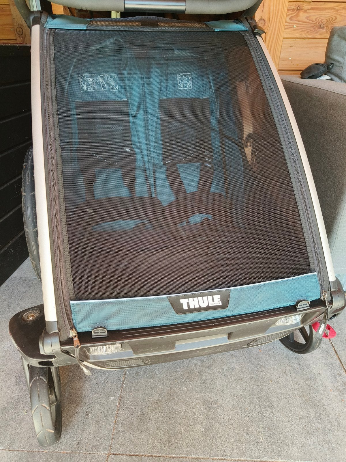 Thule Chariot Cross 2 kinderkar met accessoires, Ophalen, Gebruikt, Kinderkar, Opvouwbaar