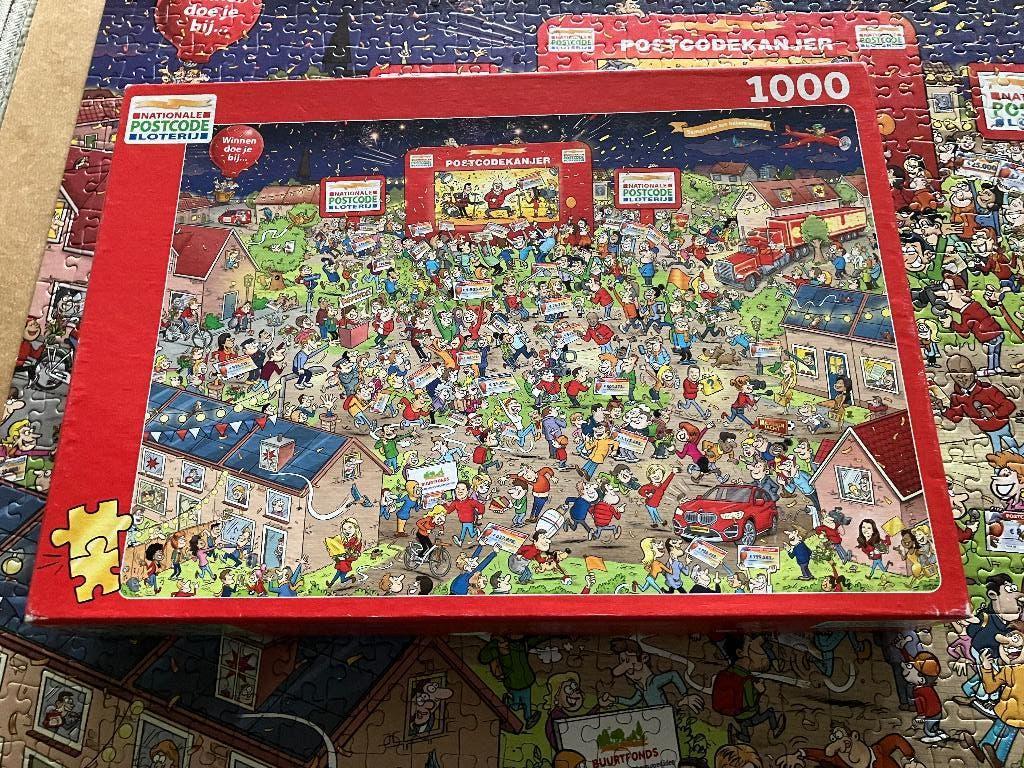 Postcodeloterij Puzzel, Ophalen of Verzenden, 500 t/m 1500 stukjes, Gebruikt, Legpuzzel