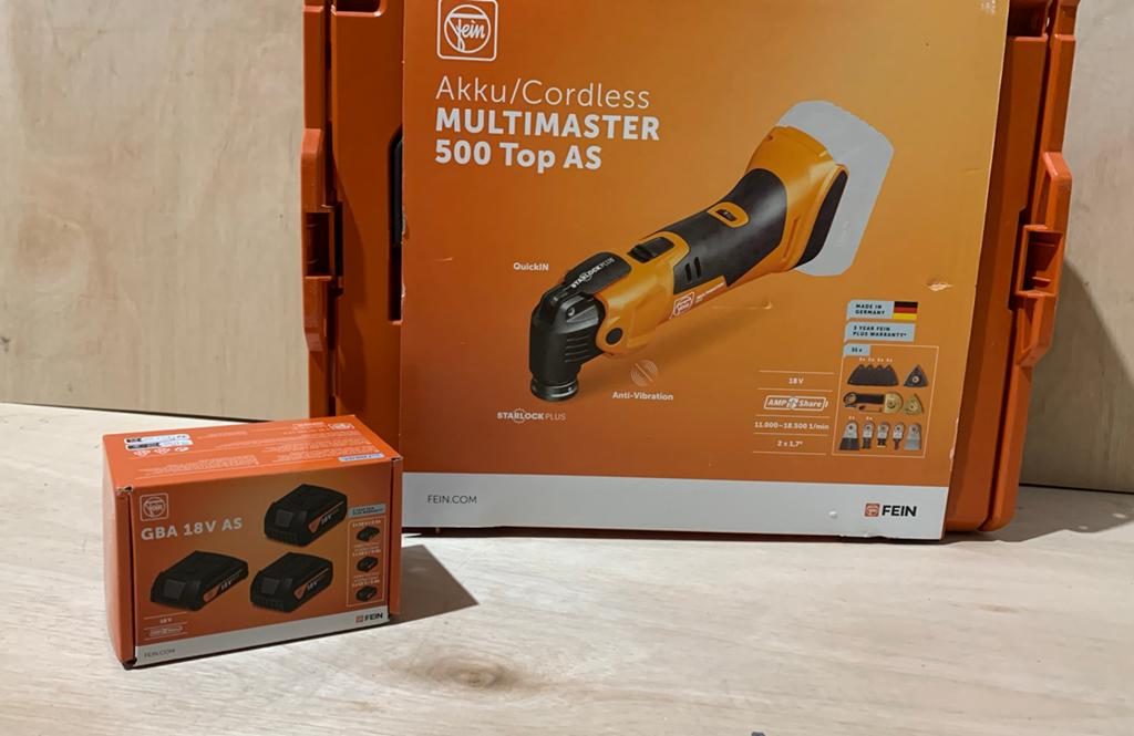 Fein accu multimaster AMM 500 PLUS 1 accu, Overige typen, Nieuw, Ophalen of Verzenden, 30 tot 70 mm