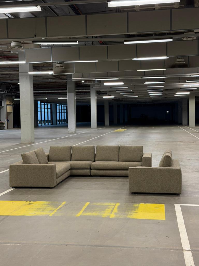 Minotti Hamilton Bank | Elementen | NIEUWSTAAT + Garantie, Hoekbank, 300 cm of meer, Ophalen of Verzenden, Zo goed als nieuw