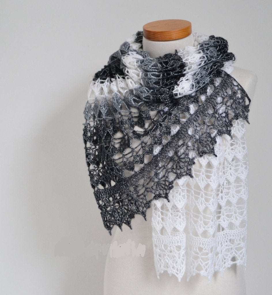 Gehaakte rechthoekige omslagdoek, Kleding | Dames, Mutsen, Sjaals en Handschoenen, Verzenden, Nieuw, Maat 46/48 (XL) of groter