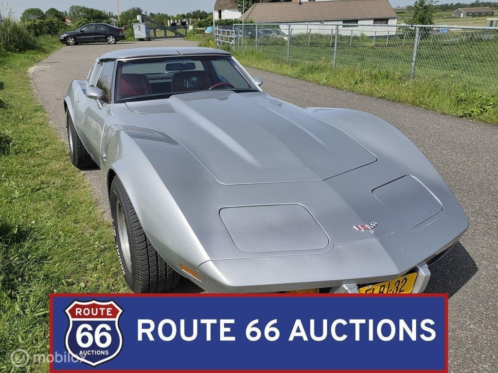 Chevrolet Corvette C3 T-top | 1979 | Route 66 Auctions, Auto's, Oldtimers, Overige carrosserieën, Chevrolet, Zwart, Bedrijf