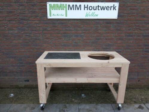 green egg tafel buitenkeuken basterd monolith kamado joe, Tuin en Terras, Ophalen, Nieuw, Gas