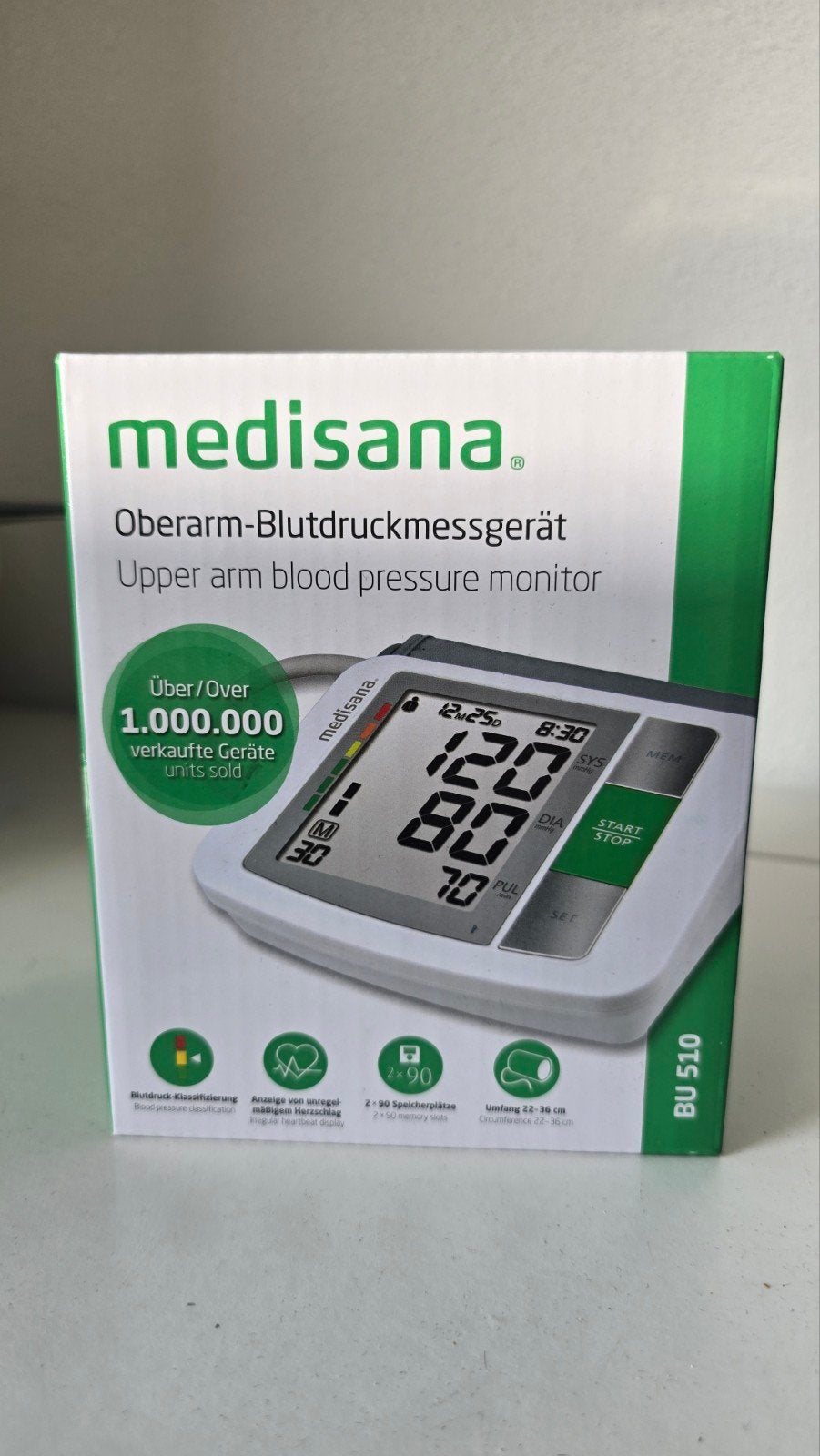 Nieuw in doos-Medisana BU 510 Bovenarm Bloeddrukmeter, Ophalen, Nieuw, Overige typen