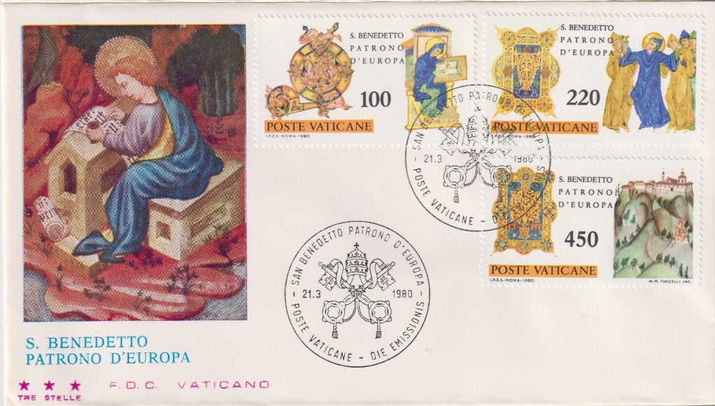 Vaticaan Stad 1980 EUROPA S. Benedetto Patroonheilige S139, Verzenden, Onbeschreven, Europa