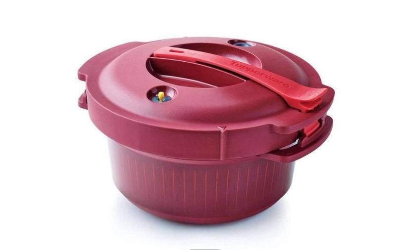Tupperware Microgolf Snelkookpan - Rood, Bewaardoos, Nieuw, Ophalen of Verzenden, Magnetronbestendig