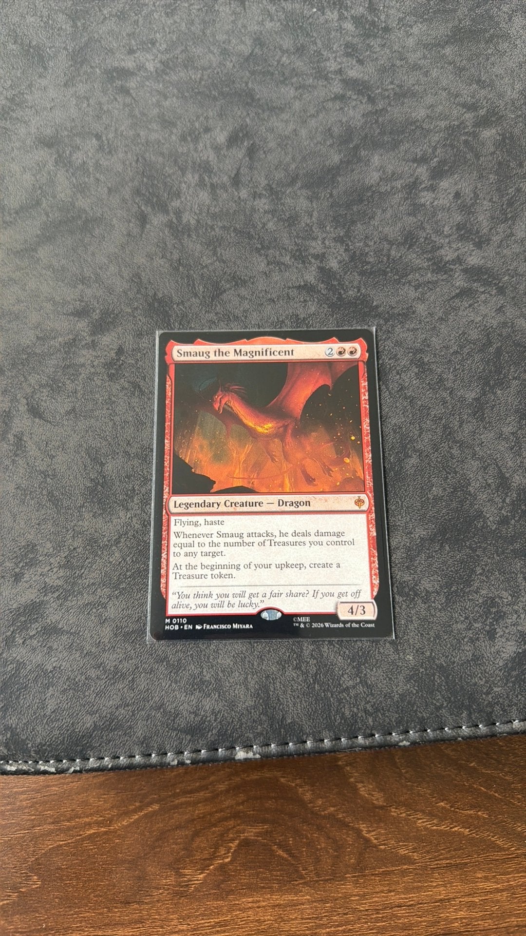 Smaug the magnificent, Hobby en Vrije tijd, Verzamelkaartspellen | Magic the Gathering, Ophalen of Verzenden, Zo goed als nieuw