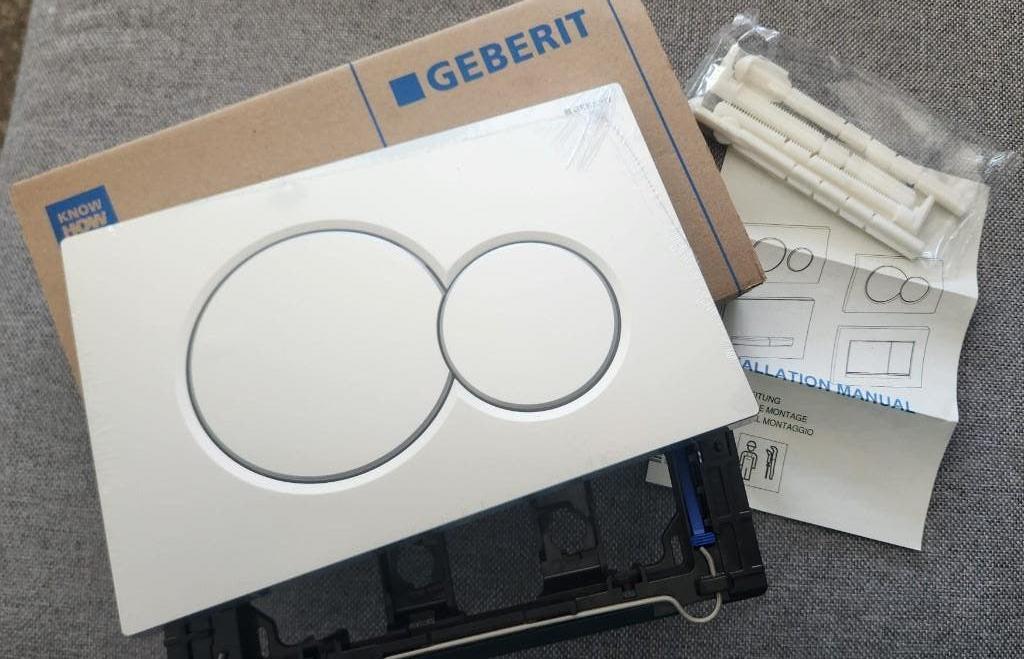 Gerberit Bedieningsplaat Sigma01 Chroom mat, Verzenden, Nieuw, Chroom, Toilet