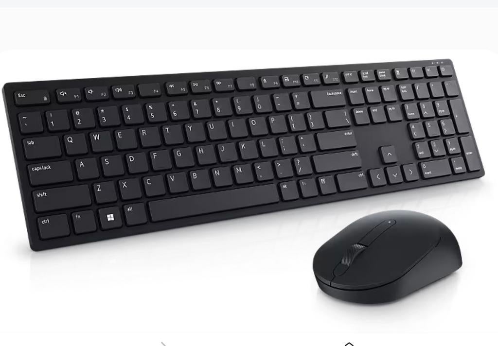 Dell Pro toetsenbord en muis - KM5221W - QWERTY, Toetsenbord en muis-set, Ophalen of Verzenden, Zo goed als nieuw, Draadloos