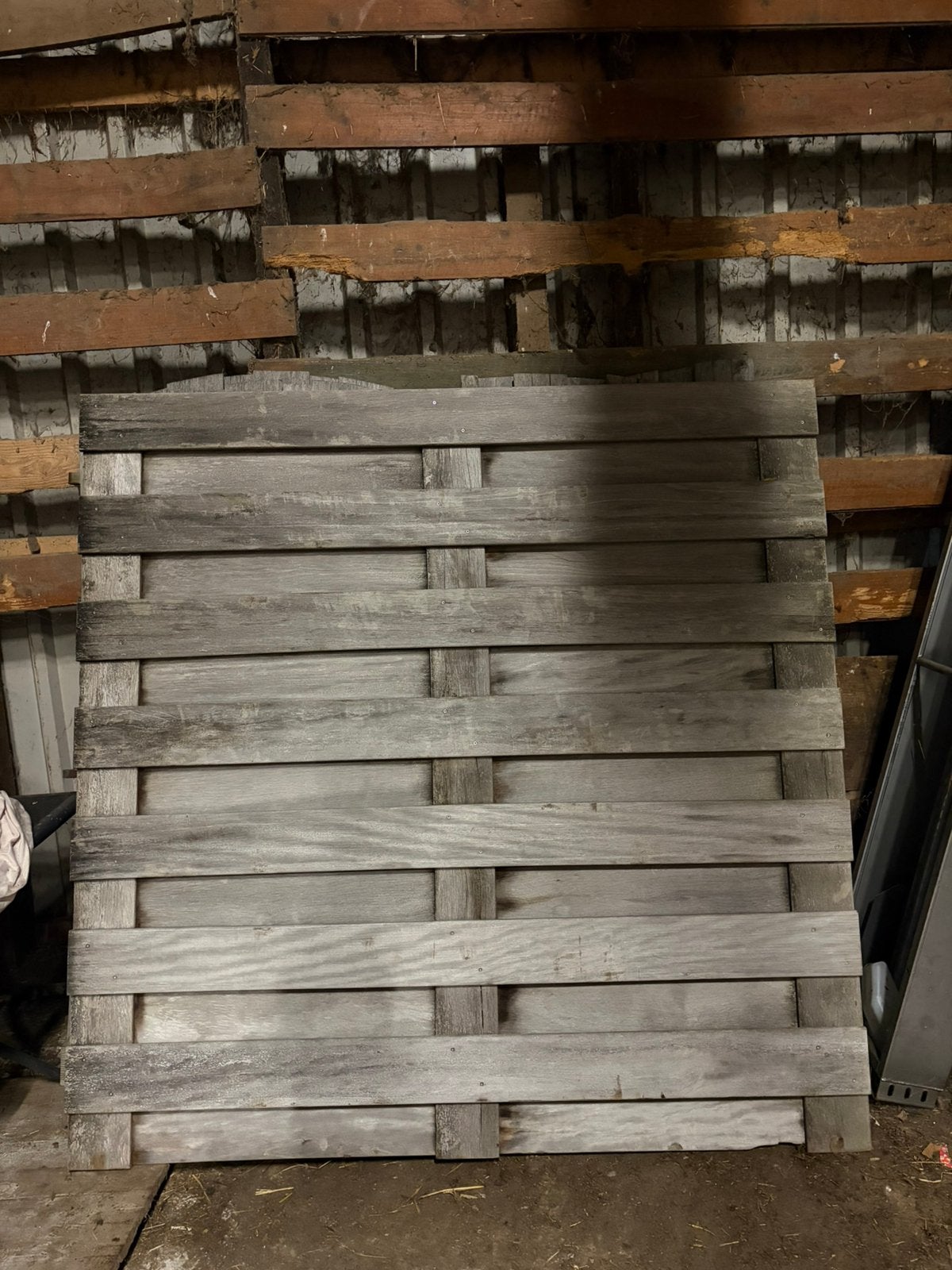Hardhouten schutting paneel 180x180, Ophalen, 1 tot 2 meter, Minder dan 3 meter, Zo goed als nieuw