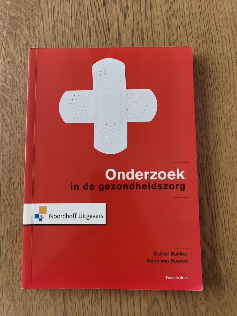 Onderzoek in de gezondheidszorg - Zo goed als nieuw, Boeken, Esther Bakker, Hans van Buuren, Zo goed als nieuw, Gamma, HBO