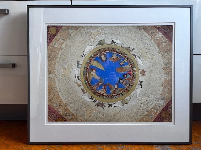 A View from Heaven (37/40) bladgoud – Gea Karhof, Antiek en Kunst, Mythologie, Ophalen of Verzenden, Origineel, 50 cm