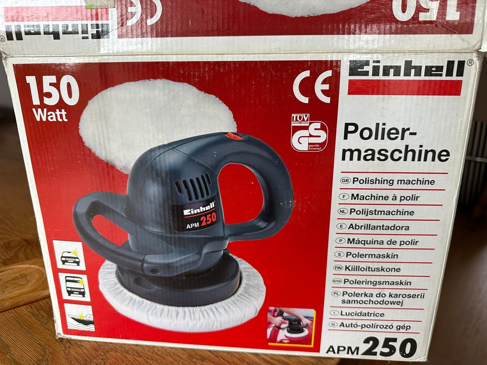 Einhell APM 250 Polijstmachine - 150 Watt, Ophalen of Verzenden, Zo goed als nieuw, Minder dan 700 watt, Overige typen