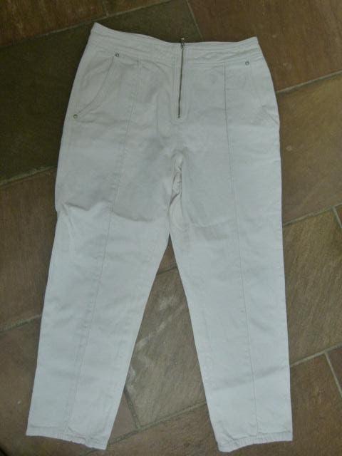 REISS maat 30 = M/38 40 creme wit stevige broek katoen, Maat 38/40 (M), Reiss, Wit, Ophalen of Verzenden