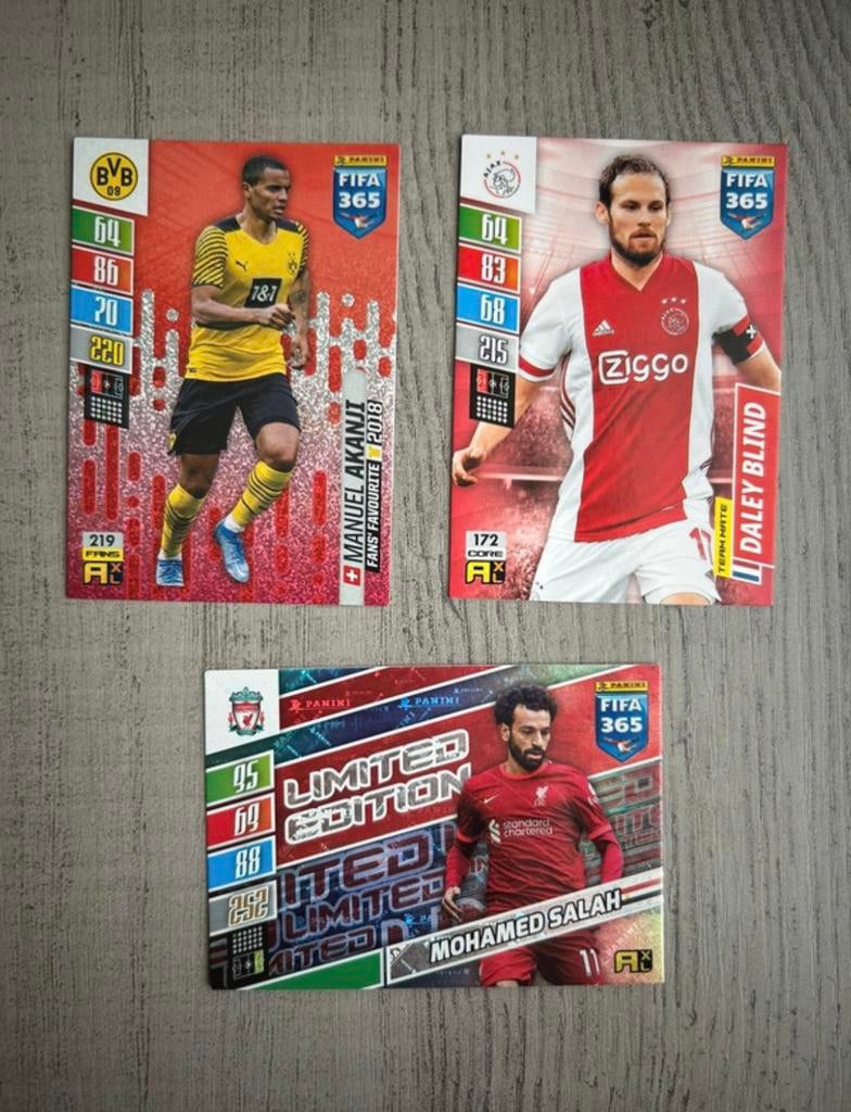 Drie FIFA 365 voetbalkaarten – nieuw, Ophalen of Verzenden, Nieuw, Plaatje