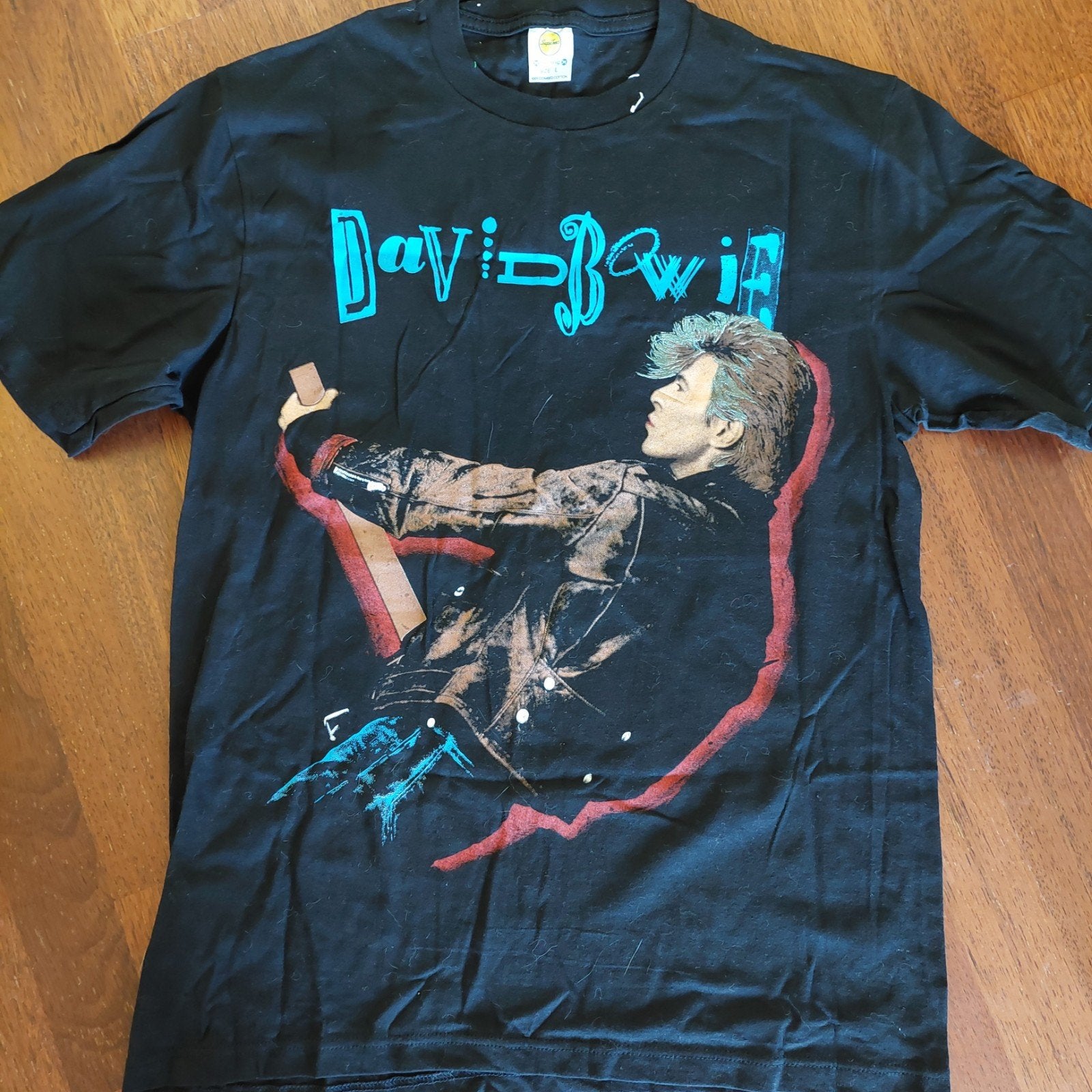 Vintage David Bowie Glass Spider Tour T-shirt, Ophalen of Verzenden, Zo goed als nieuw, David Bowie