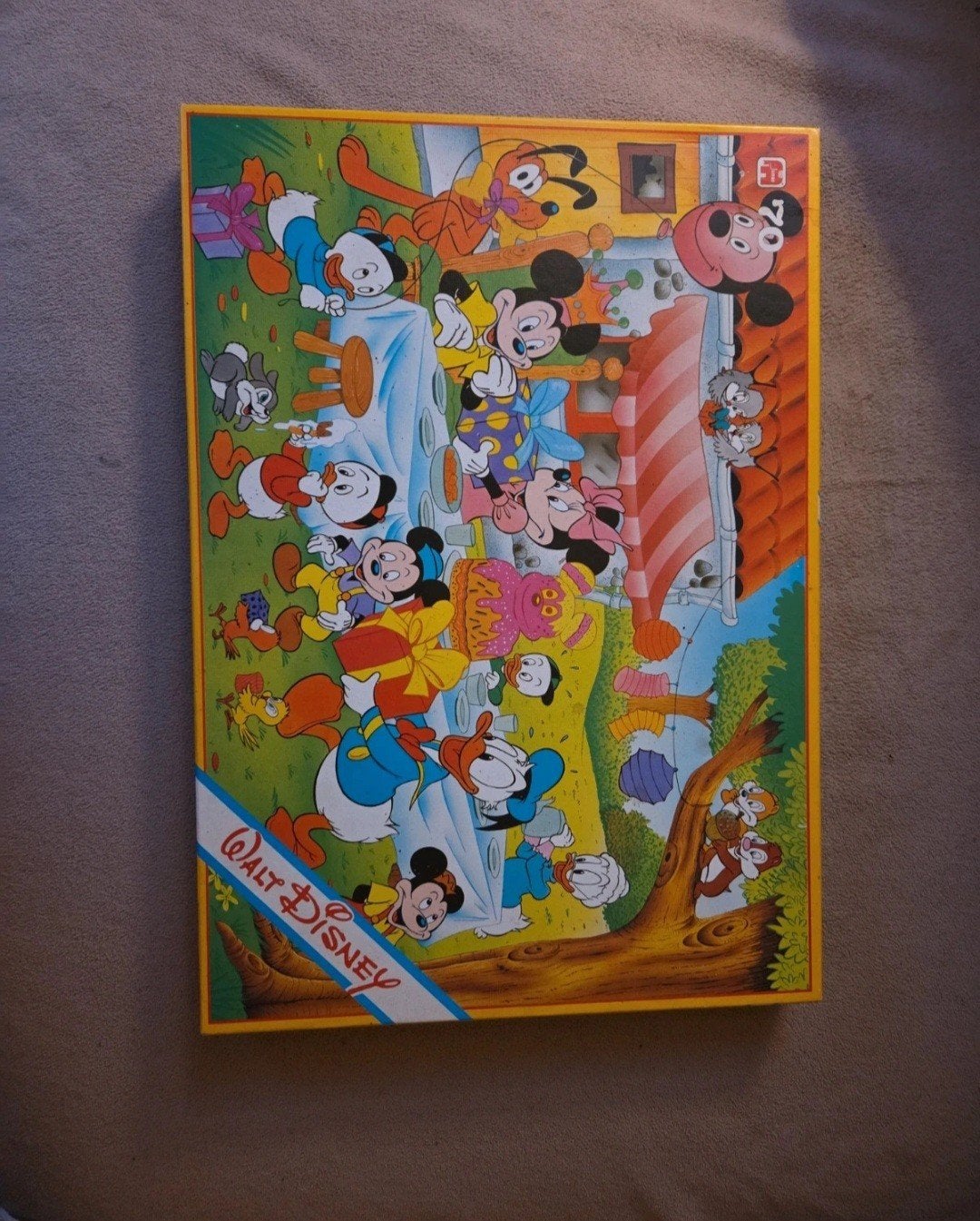 Vintage Walt Disney Feest / Picknick Puzzel – Jumbo, Ophalen, Meer dan 50 stukjes, Zo goed als nieuw