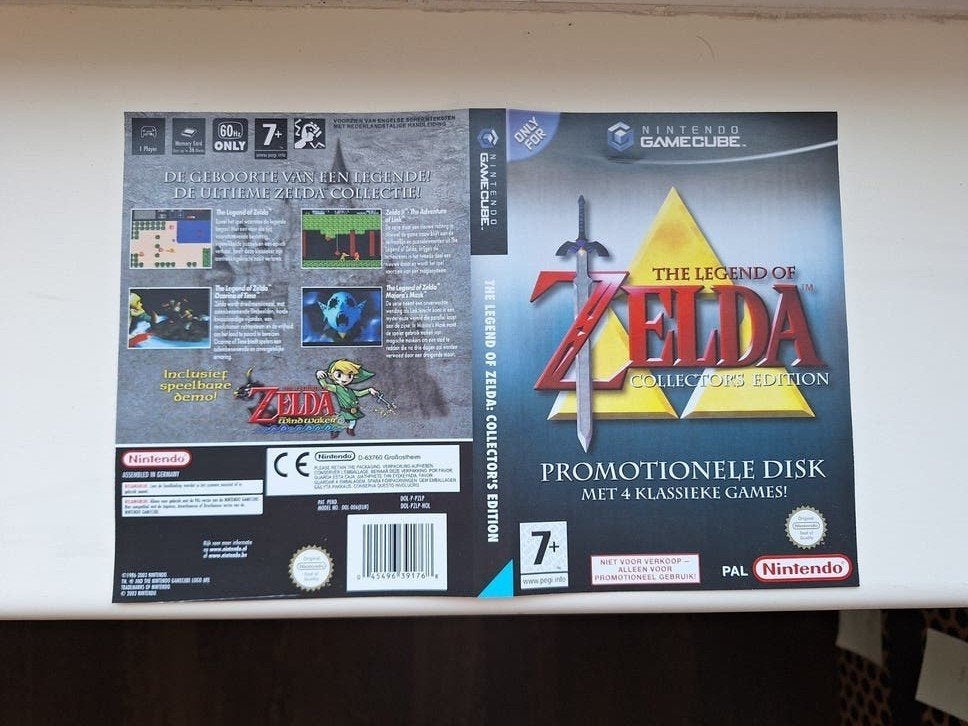 Zelda Collector's Edition GameCube Inlay, Spelcomputers en Games, 1 speler, Nieuw, Vanaf 7 jaar, Ophalen