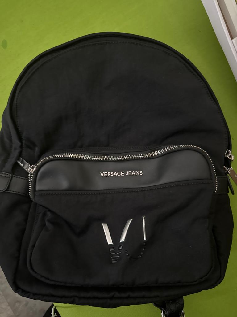Versace Jeans Couture rugzak zwart, Overige merken, 25 tot 40 cm, Ophalen of Verzenden, Zo goed als nieuw