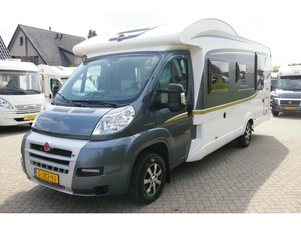 Bürstner Fifty Five 55 Queensbed, Hefbed., Caravans en Kamperen, Ringverwarming, Fiat, Bedrijf, Bürstner