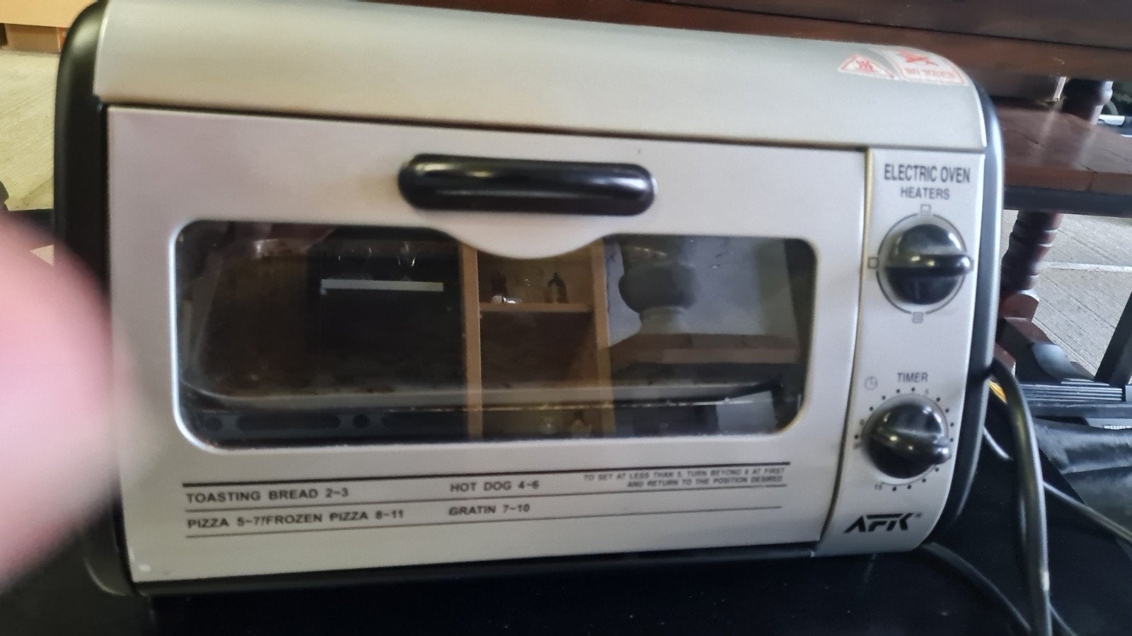 Compacte mini-oven met timer - ideaal voor kleine gerechten, Minder dan 45 cm, Minder dan 45 cm, Ophalen of Verzenden, Vrijstaand