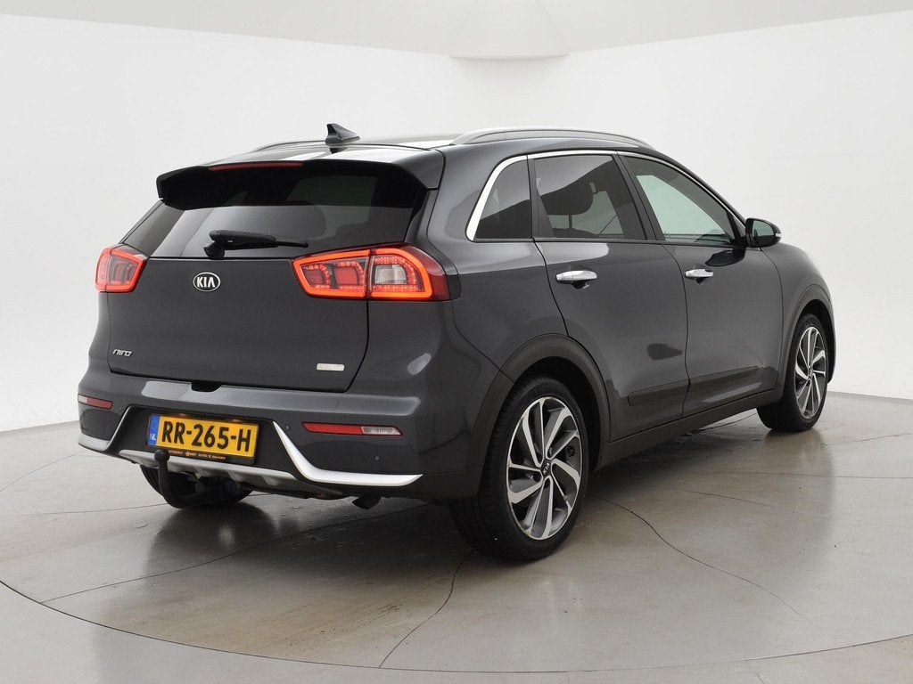Kia Niro 1.6 GDi HYBRID EDITION *DEALER ONDERH.* + APPLE CAR, Auto's, Kia, Gebruikt, Euro 6, 2 kWh, Leder en Stof