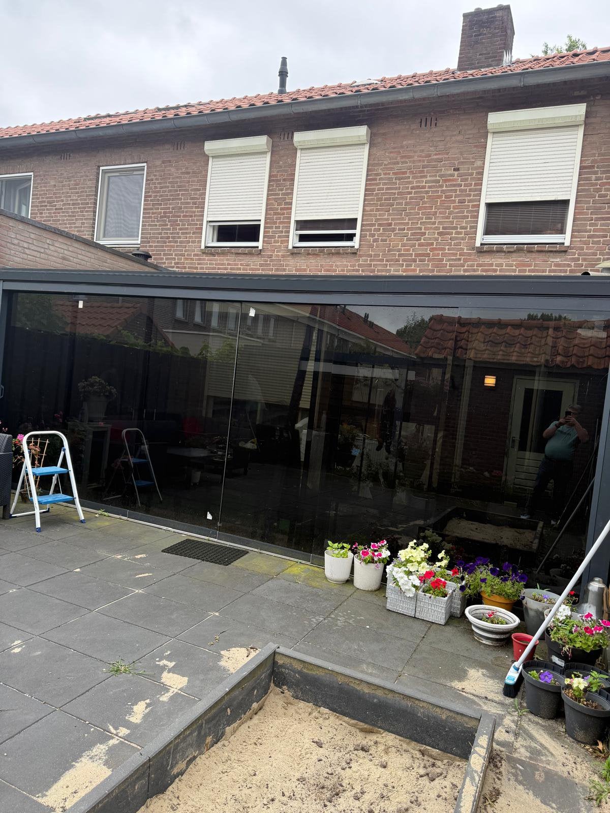 Veranda schuifraam 6x  kleur zwart niewe prijs 1750€, Ophalen of Verzenden, Zo goed als nieuw, Veranda