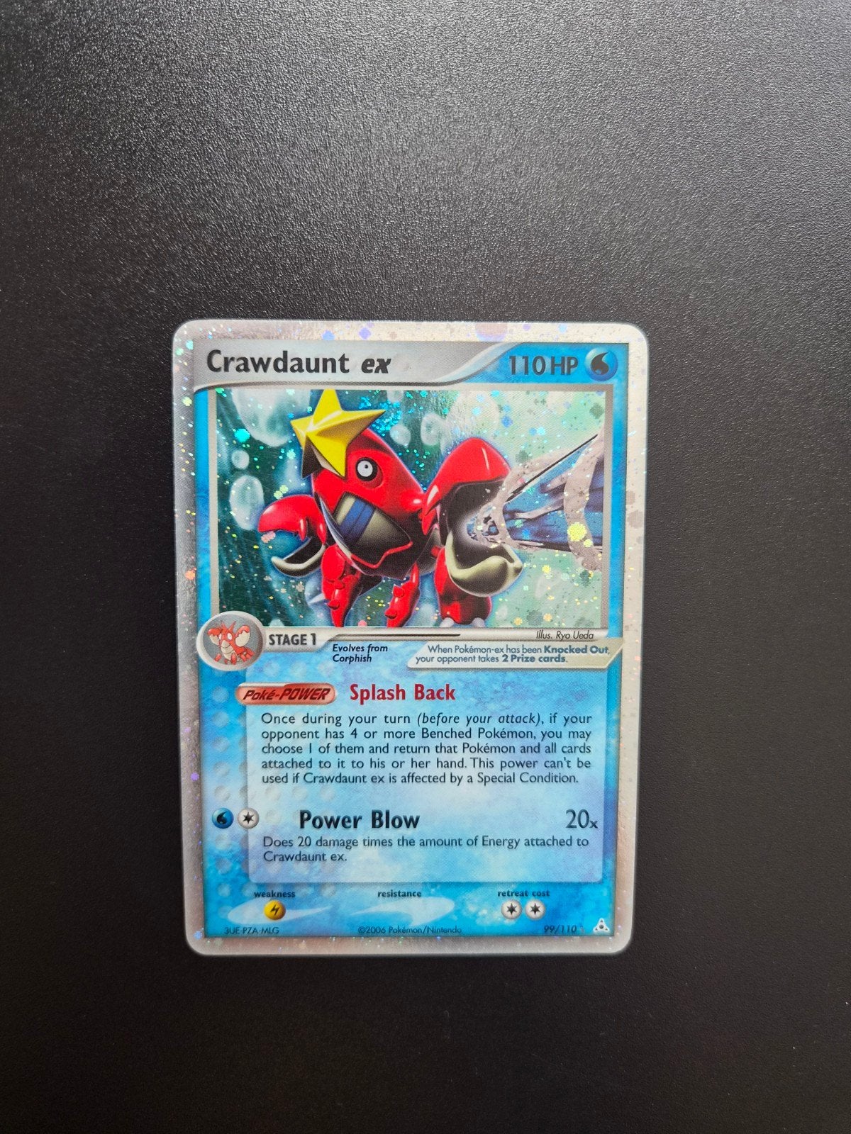 Crawdaunt ex 99 Pokemon Holon Phantoms, Ophalen of Verzenden, Zo goed als nieuw, Booster, Foil