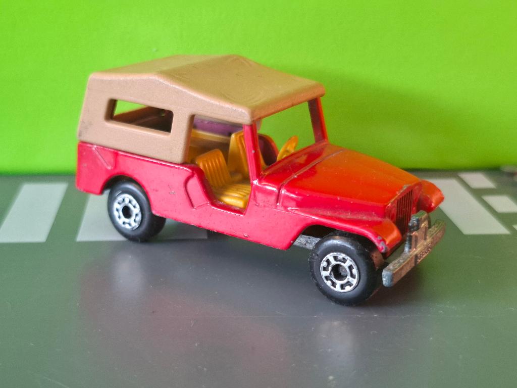 Matchbox 53 - Jeep CJ6 [rood] 1/60, Ophalen of Verzenden, Gebruikt, Auto