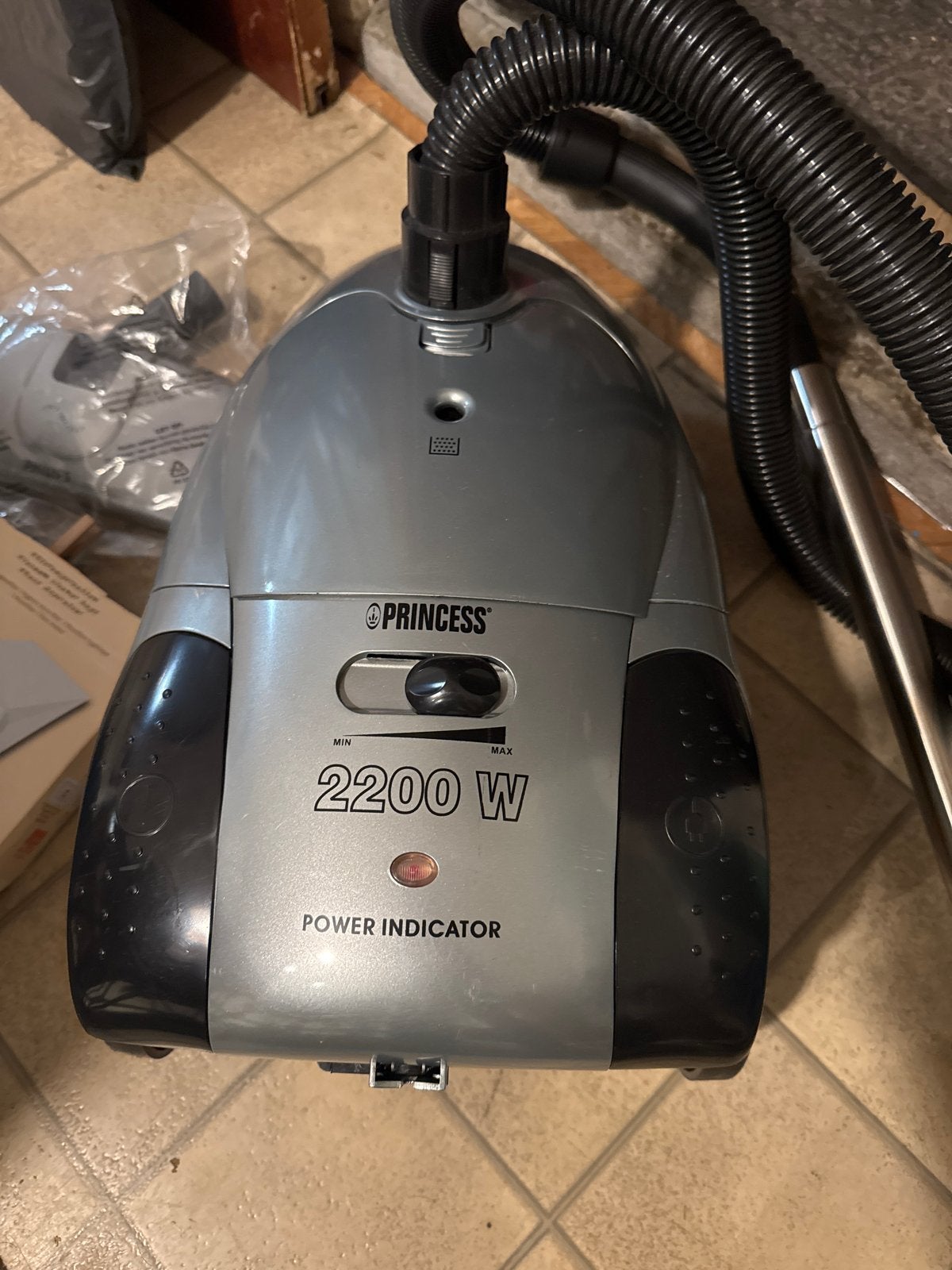 Princess Stofzuiger 2200W, Overige merken, Gebruikt, 2000 watt of meer, Sledestofzuiger