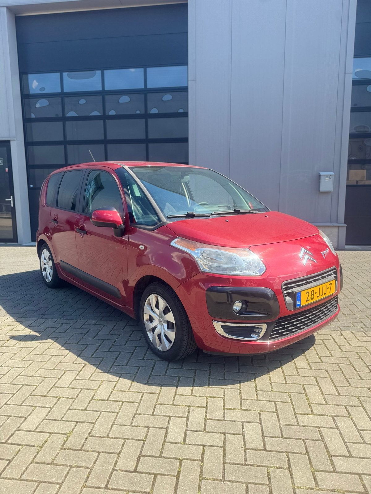 Citroën C3 Picasso 1.4 VTI 2009 Rood trekhaak, Auto's, Voorwielaandrijving, Zwart, Origineel Nederlands, Bedrijf