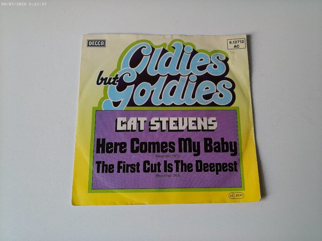Cat Stevens - Here comes my Baby / The first Cut.. ( oldies, 7 inch, Ophalen of Verzenden, Zo goed als nieuw, Pop