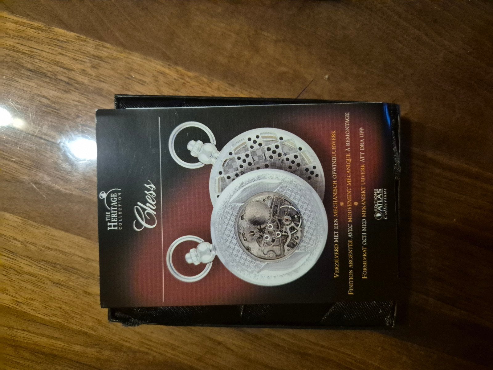 Zilverkleurig zakhorloge met mechanisch opwinduurwerk, Ophalen of Verzenden, Nieuw, Zilver, Overige merken
