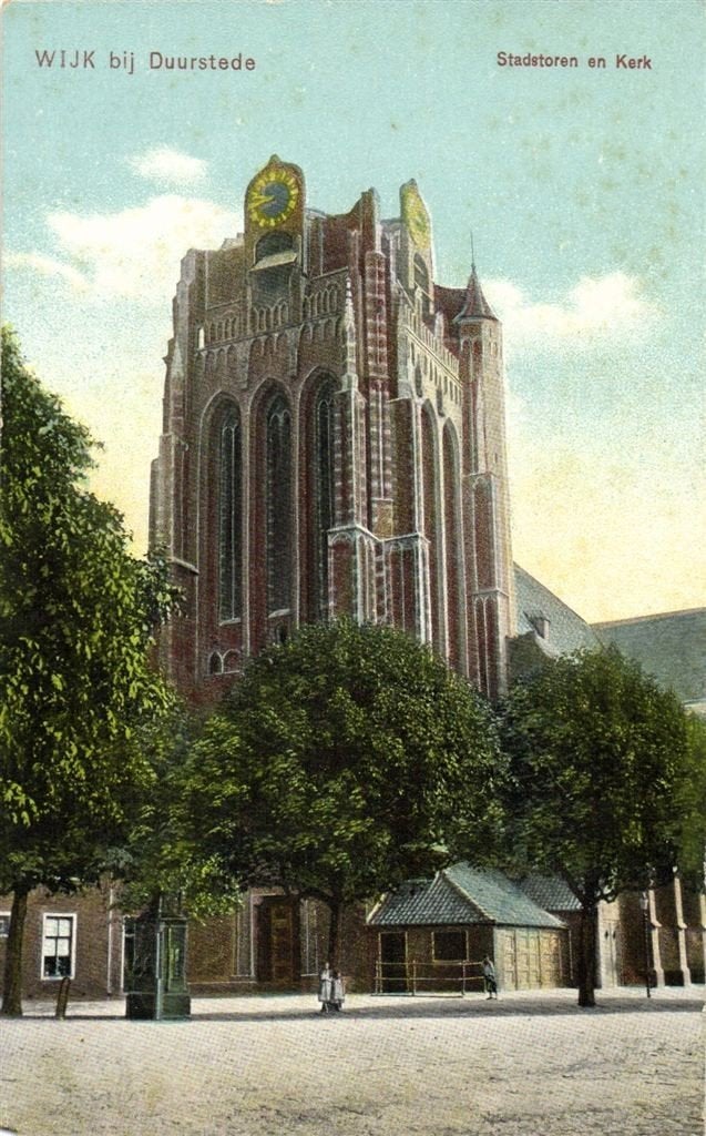 Wijk bij Duurstede - Stadstoren en Kerk - B-keus - ongelopen, Ophalen of Verzenden, Voor 1920, Ongelopen, Utrecht