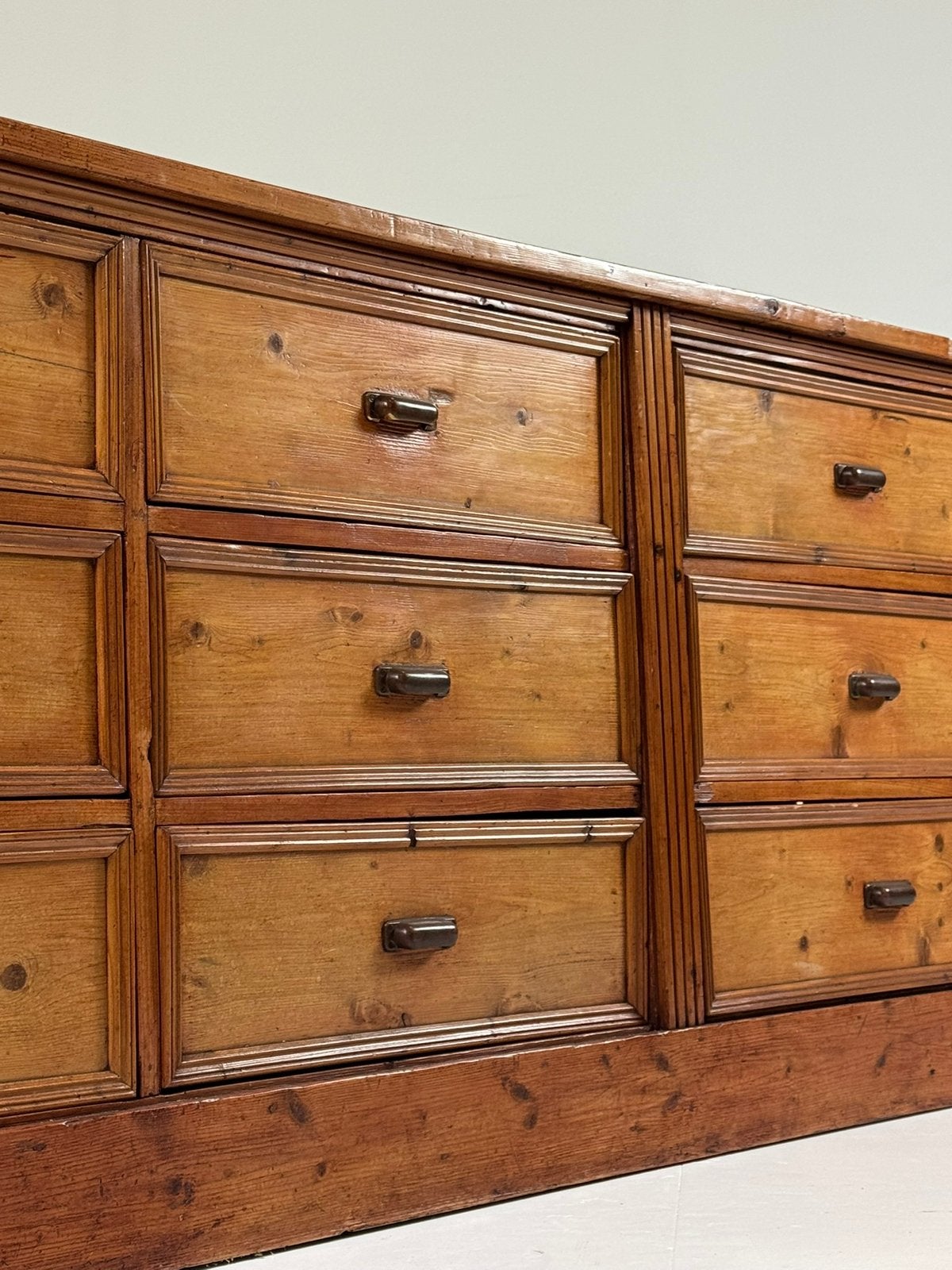 Apothekerskast ladekast 350cm grenen vintage, Huis en Inrichting, Kasten | Ladekasten, Ophalen, Zo goed als nieuw, 25 tot 50 cm