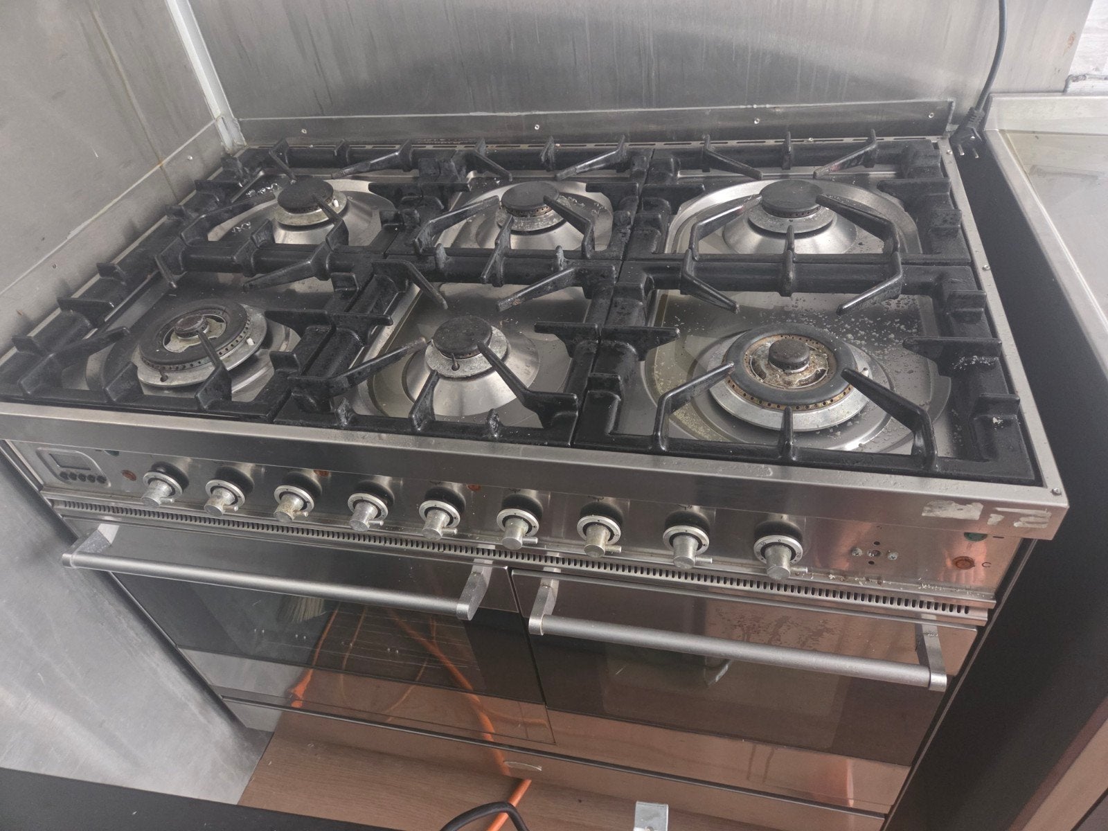 horica Fornuis met 6 gaspitten en dubbele oven - Gebruikt, Gebruikt, 60 cm of meer, Ophalen of Verzenden, Gas