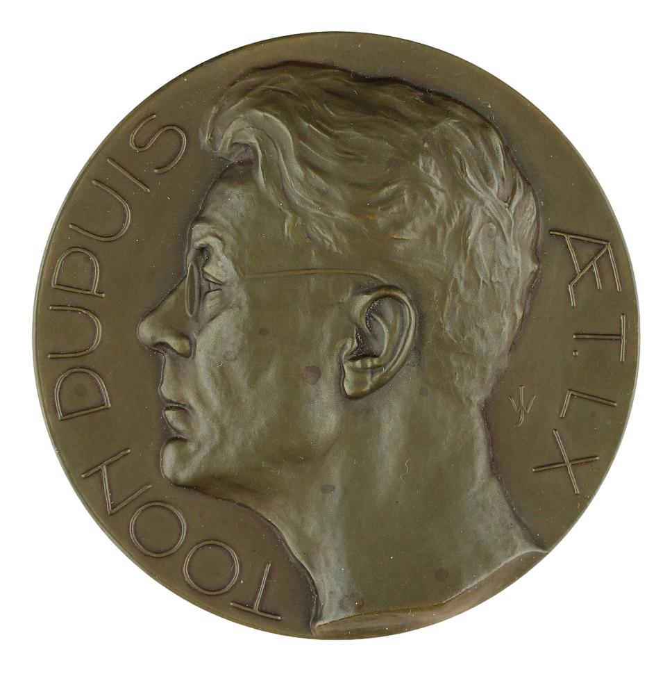 Penning VPK 1936 Jeanne Wichers : Toon Dupuis, Verzenden, Brons, Nederland