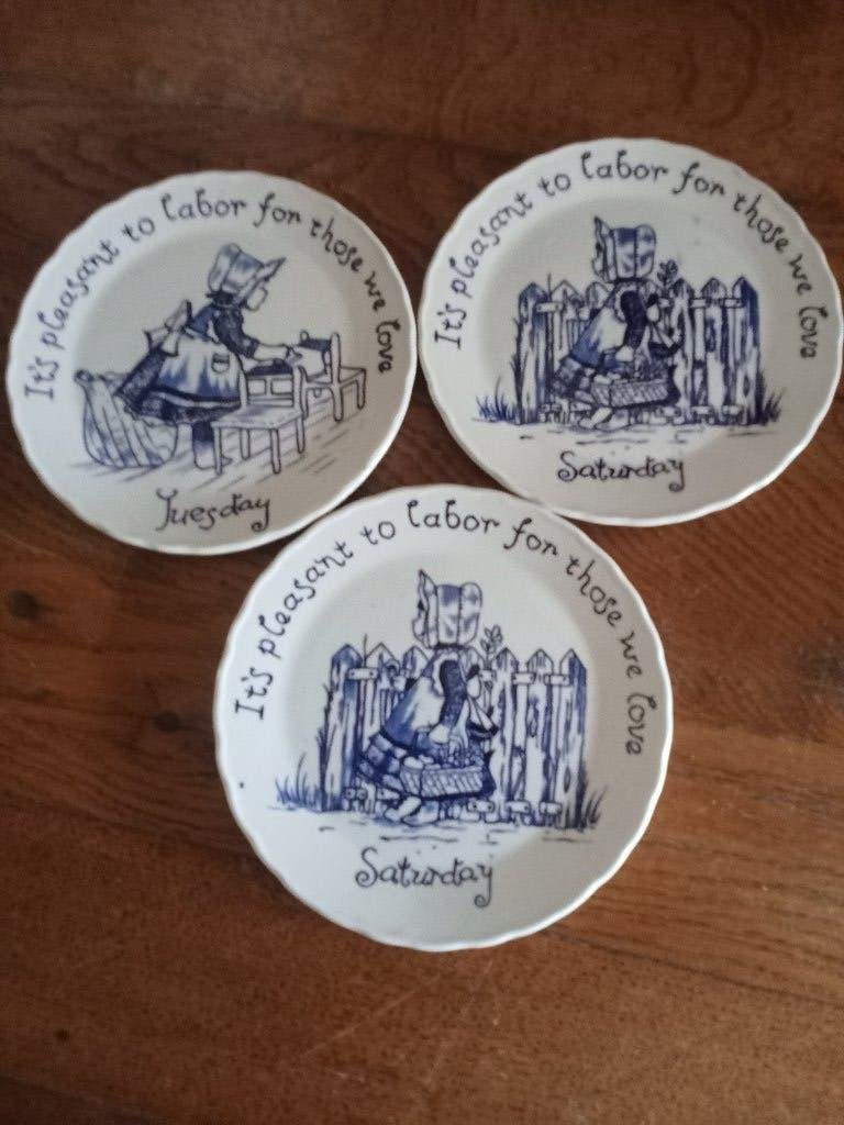 3 bordjes burleigh staffordshire, Antiek en Kunst, Antiek | Servies los, Ophalen of Verzenden