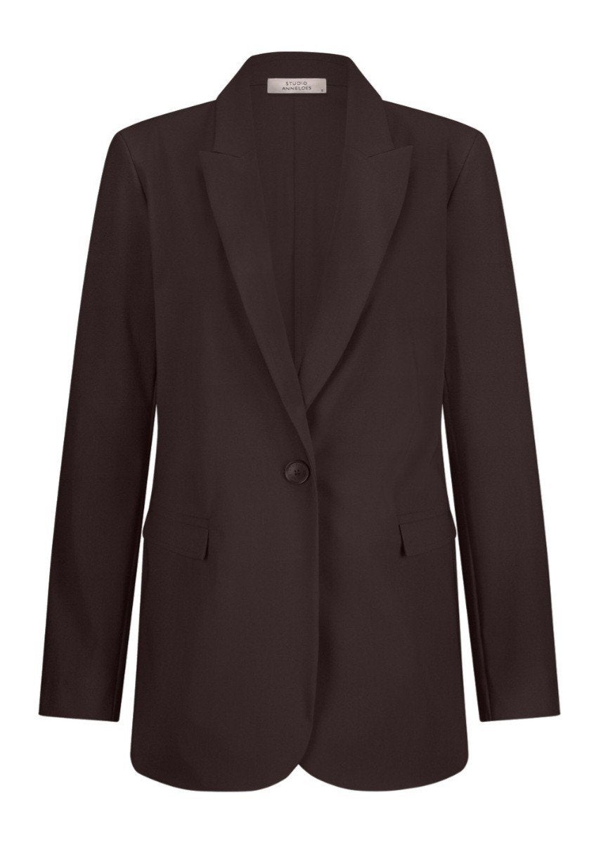 Studio Anneloes Fran blazer espresso XL, Studio Anneloes, Bruin, Verzenden, Maat 42/44 (L)