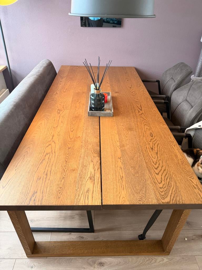 MÖRBYLÅNGA Eettafel - Gebruikt maar in goede staat, Ophalen, Gebruikt, 100 tot 150 cm, Eikenhout